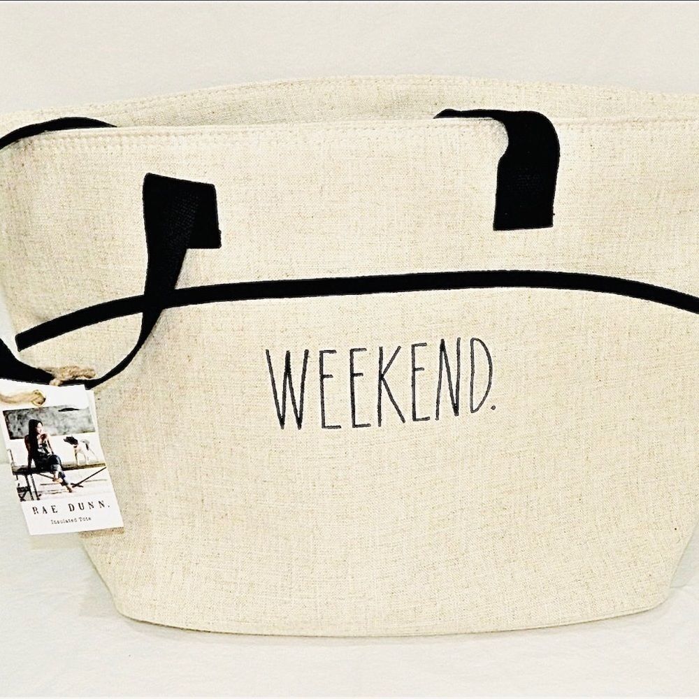RAE DUNN ‘Weekend’ Tote Bag.